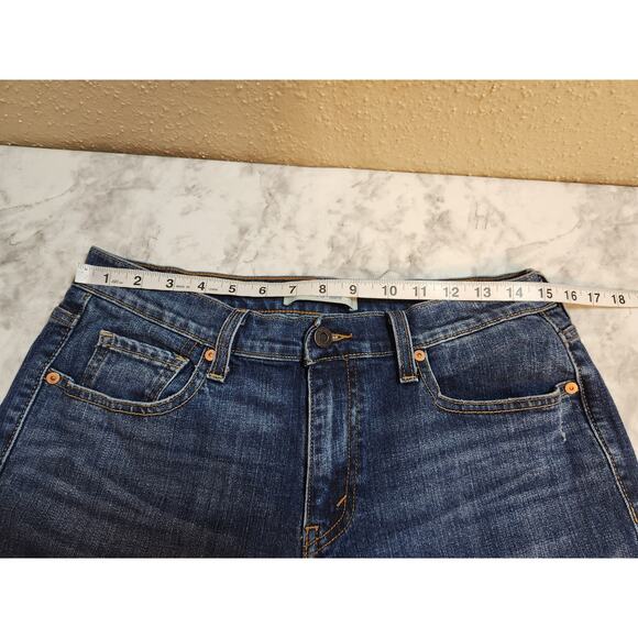 Levi's Strauss & Co Women's Blue Solid Mid Rise Cotton 515 Bootcut Jeans Size 10 - Picture 5 of 7